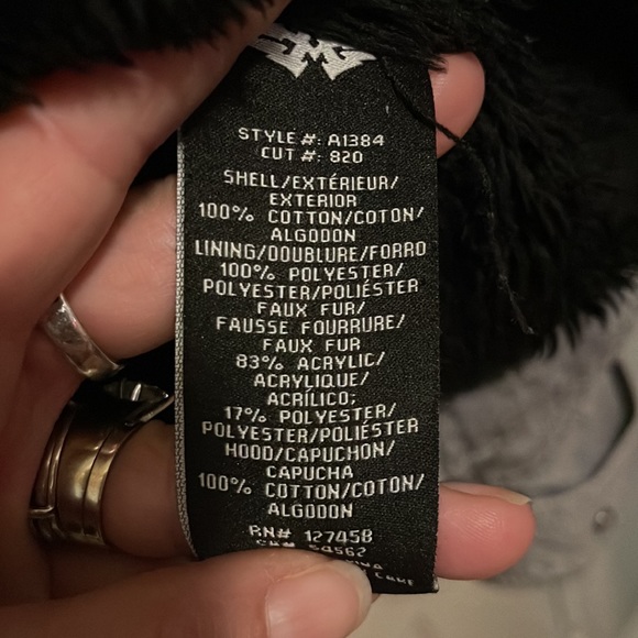 Rare🔥💥 Affliction limited Edition Unisex bomber jacket/coat w/ faux fur lining - Picture 10 of 17